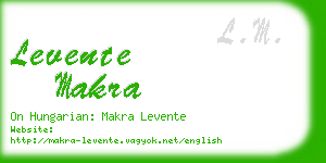 levente makra business card